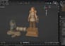 create 3d low poly game characters, assets and props for rigging and animation